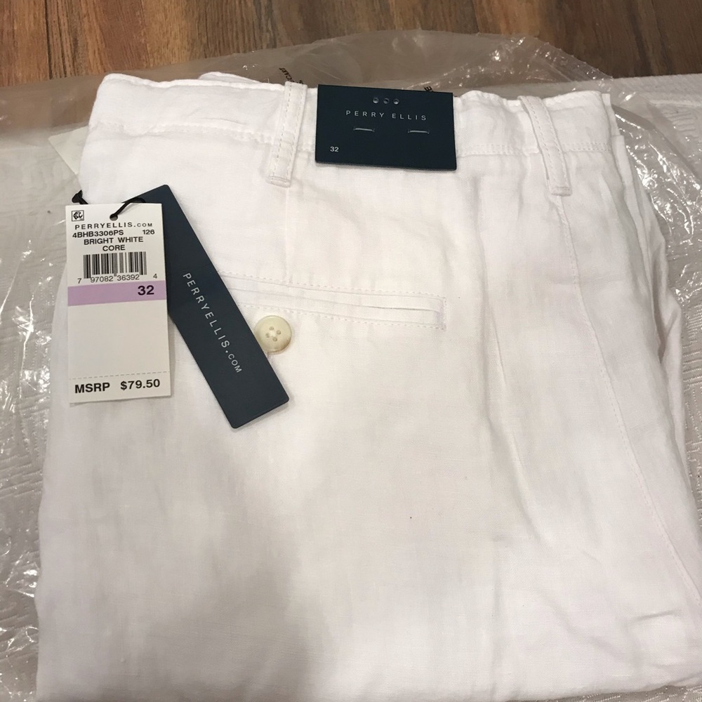 Perry Ellis & Nautica - white mens pants size 32